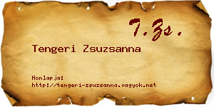 Tengeri Zsuzsanna névjegykártya